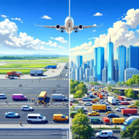 النقل الجوي والسككي والبحري